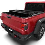 oEdRo Soft Tri-fold Truck Bed Tonneau Cover Compatible with 2020 Jeep Gladiator, Fleetside 5 Feet Bed