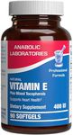 Vitamin E 400 IU Softgels - Clinical Formula Natural Vitamin E Supplement Complex with d-Alpha Tocopherol & Mixed Tocopherols for Hair Skin & Nails Plus Antioxidant Immune Support - 90 Servings