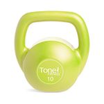 Tone Fitness 10 lb Vinyl Coated Kettlebell | Lime