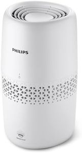 Philips Luftbefeuchtung 2000er Serie - NanoCloud-Technologie, Befeuchtet Räume bis zu 31m2, 2L Wassertank, 99% weniger Bakterien, Weiß, (HU2510/10)