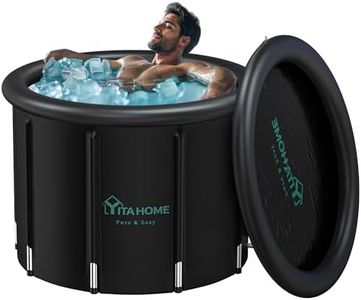 YITAHOME XL 116 Gallons Ice Bath Tub for Athletes, Protable Multiple Layered Cold Plunge Tub with Cover for Cold Water, Therapy Recovery Ice Pod for Home Gym Outdoor