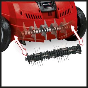 Einhell Electric Lawn Scarifier & Aerator – 1200W, 28L Bag, 10m Cord