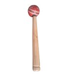 SL Leather Ball Cricket Bat Wooden Mallet Hammer for Knocking Perfect for Power of The Bat by Cricket World