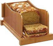 Bamboo Bread Slicer, Adjustable Bre