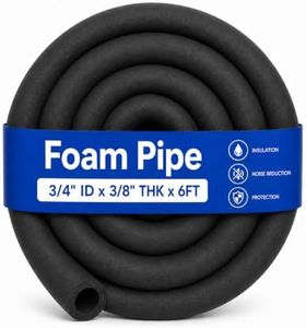 CARGEN 3/4" ID Foam Pipe Insulation for 3/4" OD HVAC AC Refrigerant Lines