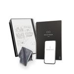 Rocketbook Core Reusable Spiral Notebook, Executive Size 15 cm x 22.4 cm, Black - Dotted Pages, App-Connected, Erasable, Durable Cover, Ideal for School, Work, and Creative Projects