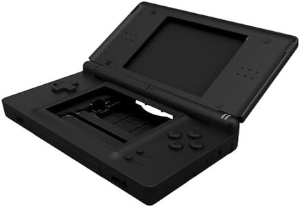 eXtremeRate Black Replacement Full Housing Shell for Nintendo DS Lite, Custom Handheld Console Case Cover with Buttons, Screen Lens for Nintendo DS Lite NDSL - Console NOT Included