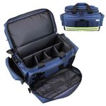 EVAQ8 Medical Bag Navy Blue with Multiple Pockets and Compartments Unkitted Suitable for Community Nursing Paramedics Doctors