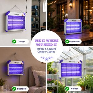 ASPECTEK 20W Electric Bug Zapper – Indoor Insect Killer