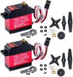 2PCS 30KG Metal Gear Digital Servo High Torque Steering Gear Servo, Waterproof Aluminium Case RC Servo Motor DS3230 for 1/8 1/10 1/12 RC Cars (Control Angle 270°)