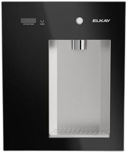 Elkay Liv EZ Built-in Filtered Wall-Mount Water Dispenser – Battery Powered, NSF Certified, Push Button, Reduces Lead & PFAS, Midnight Black – Ideal for Home