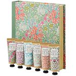 William Morris At Home Bergamot & Vetiver Hand Cream Library Gift Set | Enriched With Shea Butter Shea Butter | Vegan Friendly | Travel Friendly Sizes | 6 x 30ml