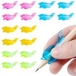 Honagu 16Pcs Pen Grips for Kids, Soft Writing Aid Grips, Ergonomic Handwriting Trainer for Children, Pencil Holder Posture Correction Tool for Kids Preschoolers and Students