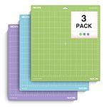 Nicapa Variety Grip Cutting Mats for Cricut Maker 3 Explore Air 3/Air 2/ Maker Accessories 3 Pack 12"x12" Adhesive Non-Slip Durable Plotter Mat