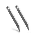 Stainless Steel Prybar, 2 Pack Heavy Duty Mighty Mini Bar, EDC Key Ring Pocket Pry Bar for Every Day Carry, Ultra Minimalist Slim Prybar Multitool, Key Chain Pry Tool