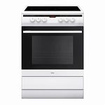 Amica 608CE2TAW Freestanding Ceramic Top Cooker, 65 Litre, 60 cm, White