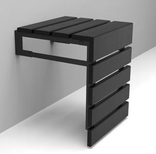 Asiento de ducha plegable de madera de teca hecho a mano, taburete interior de ducha para personas mayores, discapacitadas, embarazadas, discapacitados, banco plegable resistente al agua para