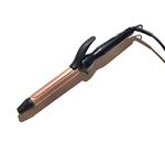 Alan Truman Hair Curler for Women with Grey Ceramic Coated Barrel for Long-Lasting Natural Looking Curls with Real Heat from 120°C – 220°C Gives Salon Like Hair Styling at Home, 22mm.