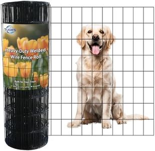 Black PVC Coated Welded Wire Fencing 48” x 100’ Roll 2”x3” 16G Garden Fence
