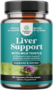 Liver Cleanse Detox & Repair Formula - Herbal Liver Support Supplement with Milk Thistle Turmeric Dandelion Root & Artichoke Extract for Liver Health - Silymarin Milk Thistle Liver Detox Capsules 180