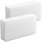 Lola Products Rubaway Eraser Pad, Melamine Sponge, Comparable to Popular Brand Eraser Pads, Powerfully Removes Soap Scum, Scuff Marks, Ink, 2 Pack