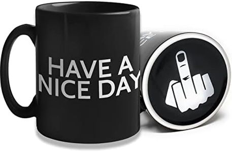 Funny Coffee Mug by Find Funny Gift Ideas | Unique Novelty Coffee Mugs for Men | Funny Coffee Mugs for Women | Have A Nice Day Middle Finger Coffee Mug | Great Coffee Gift