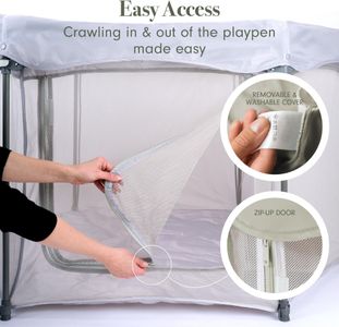 Tutti Bambini Foldable Baby Playpen – Leaf Design