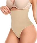 ANGHOMI Women Tummy Control High Waist Thong Shapewear Butt Lifter Body Shaper Control Knickers Slimming Pants Shaping Underwear