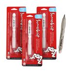 Sakura SumoGrip Pencil with Comfort Grip - 0.9 mm Ergonomic Mechanical Pencil - Clear - 3 Pack