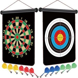 RaboSky Dart Board, Classic Game Room Accessories and Decor for Kids Boys Girls, Cool Target toss Home Wall Game for Adults and Family