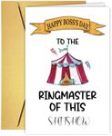 COLINHELIN Funny Boss's Day Card for Him Her, Bosses Day Gift, Happy Boss's Day Card Gift From Staff Employee, Card For Boss, Gift For Boss, Boss Appreciation Gift, Boss Day Card Gift Boss