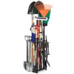 Garden Tool Organizer, Garage Organization, Yard Tool Organizer up to 50 Tools, Garage Tool Storage, Yard Tool Racks, Garden Tool Storage, Tool Stand, Tool Holder for Garage, Shed, Outdoor, Black