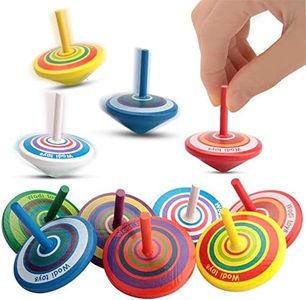 15 toupies pour enfants Étagères en bois comme cadeaux pour les anniversaires d'enfants ou les faveurs d'invités, petits cadeaux, sacs-cadeaux, sacs d'anniversaire, puzzles, (couleur aléatoire)
