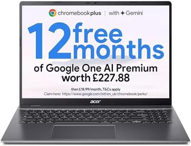 acer Chromebook Plus 516 CB516-1H Laptop - Intel Core i5-1334U, 8GB, 256GB SSD, Integrated Graphics, 16" WUXGA, Chrome OS, Iron