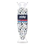Minky Ironing Board Expert, Large Ironing Board, 122 x 38 cm Iron Board, Angled Rest, Adjustable Height to 96 cm, Collapsible Iron Table