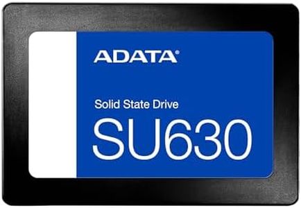 ADATA Ultimate SU630 Unidad de Estado sólido 2.5" 240 GB SATA QLC 3D NAND - Disco Duro sólido (240 GB, 2.5", 520 MB/s, 6 Gbit/s), Negro