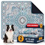 YOSEPATI Washable Pee Pads for Dogs 2 Pack, 36" x 36" Waterproof Non-Slip Reusable Puppy Pad with Fast Absorbent,Leakproof Whelping Pads for Pet Housebreaking (36"x36"(Pack of 2))