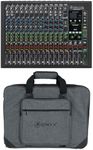 Audiosavings Bundle: (1) Mackie ONYX16 16-Channel Analog Mixer w/Multi-Track USB/3-Band EQ+Bluetooth Bundle with (1) Mackie Onyx16 Carry Bag For Onyx 16 Mixer (2 Items)