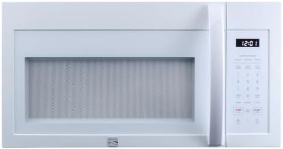 Kenmore Over-the-Range Microwave – 1000 Watts, 300 CFM Vent Fan, Preset Cooking Controls, Child Lock, LED Lighting, 1.7 cu. ft. Capacity, White