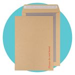 Triplast 500 x A4 C4 Manilla Hard Board Back Envelopes (324x229mm) - Cardboard Backed Envelopes with Peel & Seal Strip - Rigid Do Not Bend Envelopes for Mailing Posting Shipping & Storing Documents