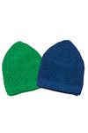 ihvan online Turkish Muslim Kufi Hats for Men, Taqiya, Takke, Peci, Islamic Caps, Ramadan Eid Islamic Gifts, Standart Size, Pack of 2, Green/Navy Blue