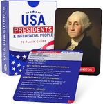 United States History Flash Cards – 75 US American Presidents & Influential People – AP Learning Resource for Studying, Government Teaching Aid Tool, Social Studies Civics Reference – Classroom & Home