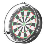 STASUN 360° Dartboard Light,White LED Darts Lighting,Dimmable Dart Board Surround Ring Lighting System,12W 6500K Magnetic Darts Light and Accessories for the Whole Board