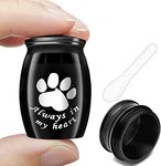 Paw Mini Urn for Pet Ashes,Paw Print Small Keepsake Urn for Ashes Stainless Steel Pet Cremation Urns 1.58” *1.2” Small Ash Urn for Dog and Cat Ashes