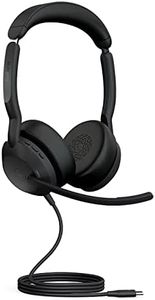 Jabra Evolve2 50 Wired Stereo Headset with Jabra AirComfort Technology, Noise-Cancelling Mics, and Active Noise Cancellation - MS Teams Certified, Works with All Other Platforms - Black