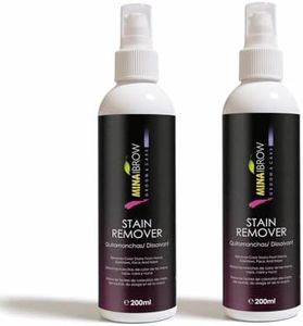 MinaiBrow Mina Henna Tint Stain Remover, Softly removes hair color from the scalp, skin around from the eyebrows, hair, beard and mustache quickly and gently 200ml - Pack of 2