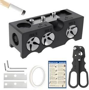 Guokoo 11-in-1 Pool Cue Tips Replacement Kit, Billiards Pool Cue Tip Shaper, Portable Pool Table Accessories for Pool Cue Tip Replacement and Shaping, Pool Cue Tip Repair Kit for Billiard Enthusiasts