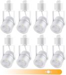 VAYANNKSUN 10W H Track Lighting Heads Dimmable LED Track Light Head Replacement Fixtures Bright 3000K Warm White Ceiling Spotlight for Accent Task Art, Flicker Free CRI90+ 24° 1000lm Pack of 8 (White)