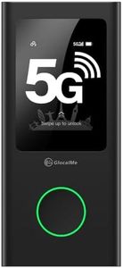 GlocalMe Numen Air 5G Portable WiFi Hotspot for Travel, Ultra High Speed Mobile Hotspot Device with Touch Screen, No Contract or SIM Card Required, 16 Connected Devices, Global 1GB Data