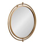 Kate and Laurel Baron Pivot Mirror, 21" Diameter, Gold